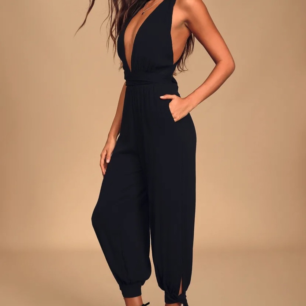 Lulu’s Lolinda Convertible Open Back Jumpsuit